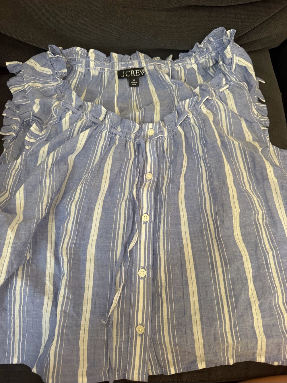 J. Crew Ruffle-Trim Top - Picture 2 of 3